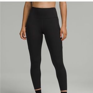 Lululemon fast and free 25 inch leggings black